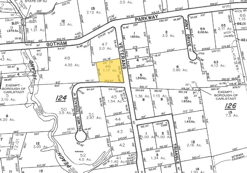 194 Veterans Blvd, Carlstadt, NJ à louer - Plan cadastral – Image 2 sur 7
