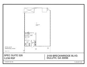 3100 Breckinridge Blvd, Duluth, GA à louer Plan de site– Image 1 sur 1