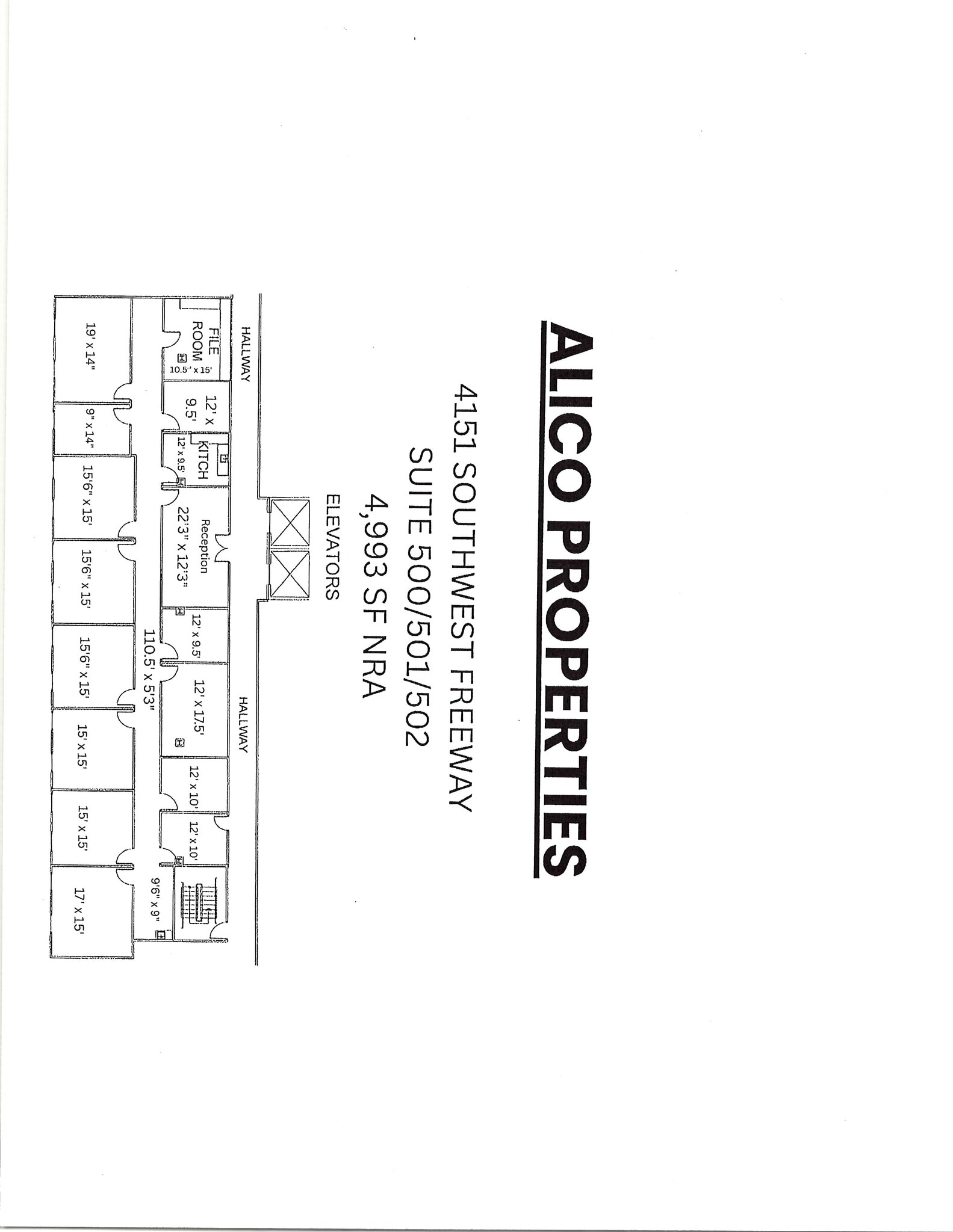 4151 Southwest Fwy, Houston, TX à louer Plan d’étage– Image 1 sur 1