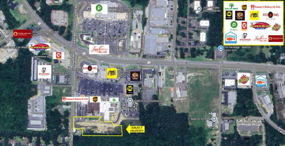 5556 5564 5568 5580 Thomaston Road, Macon-Bibb, GA à vendre - Photo principale – Image 1 sur 3