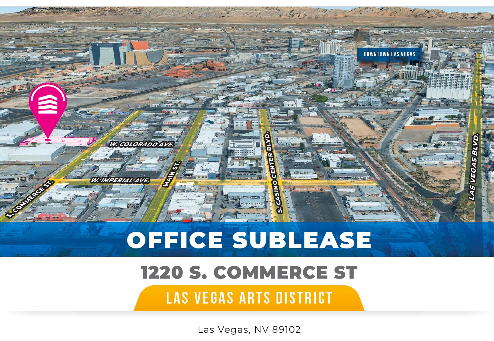 1220 S Commerce St, Las Vegas, NV à louer Aérien– Image 1 sur 6