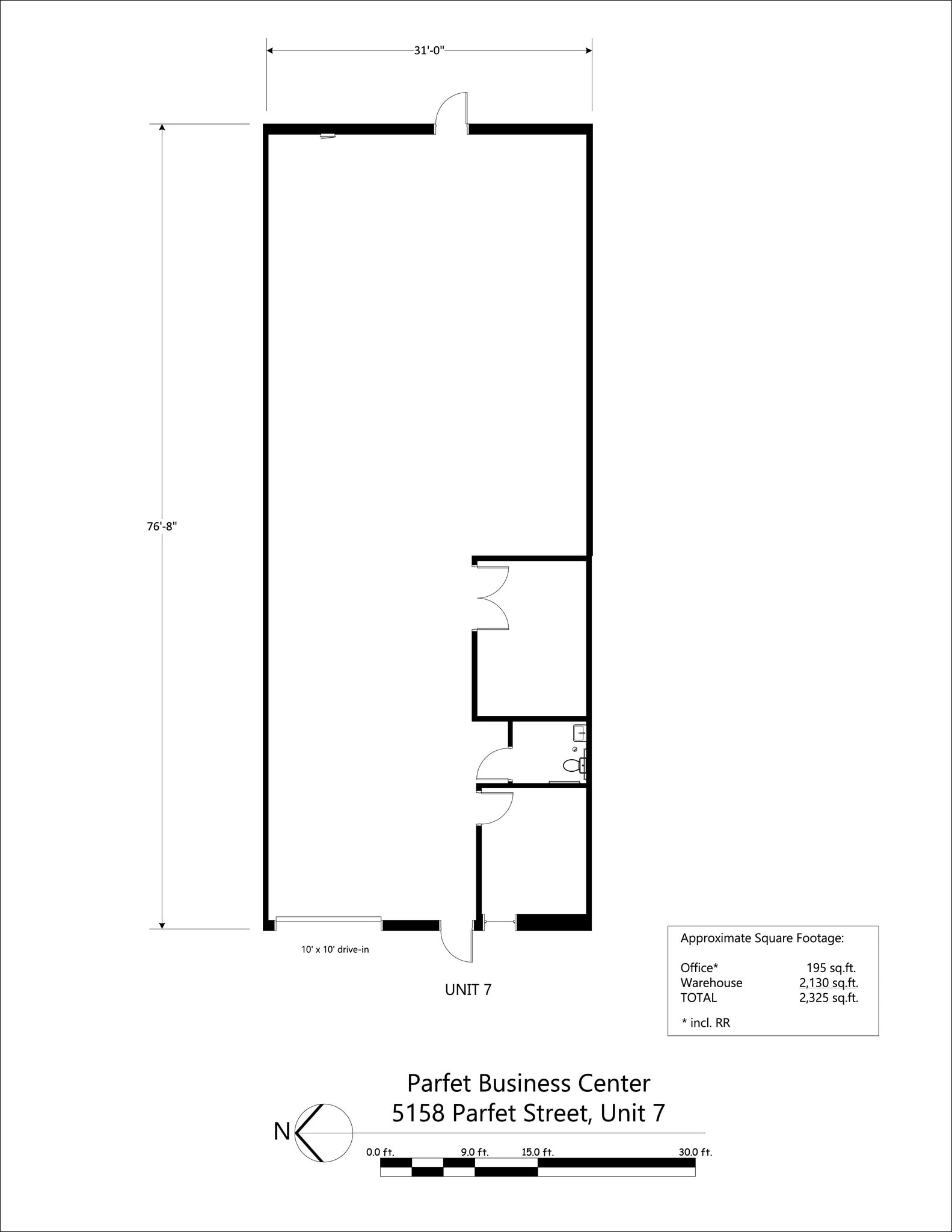 5158 Parfet St, Wheat Ridge, CO à louer Plan de site– Image 1 sur 1