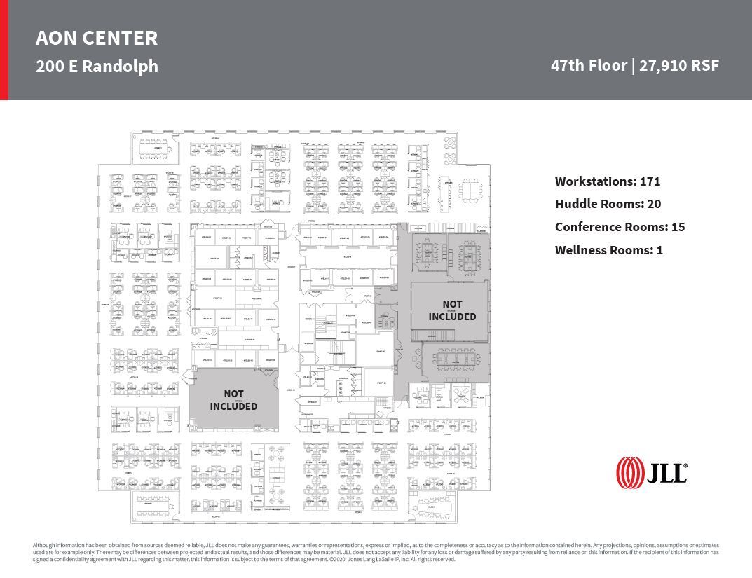200 E Randolph St, Chicago, IL à louer Plan d’étage– Image 1 sur 1