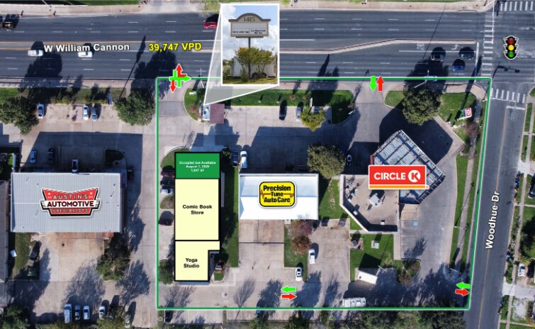 1415 W William Cannon Dr, Austin, TX à louer - Photo de l’immeuble – Image 3 sur 7