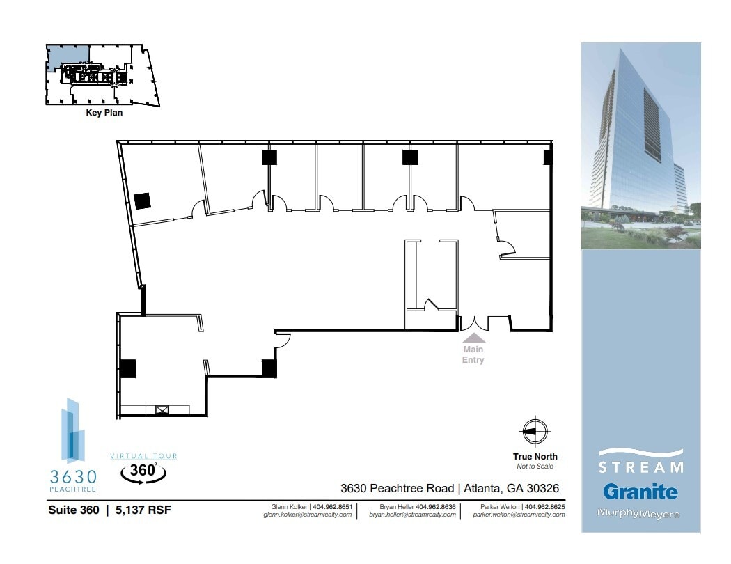 3630 Peachtree Rd NE, Atlanta, GA à louer Plan d’étage– Image 1 sur 1