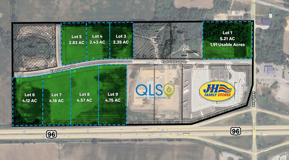 287 48th Ave, Coopersville, MI à vendre - Plan de site – Image 1 sur 2