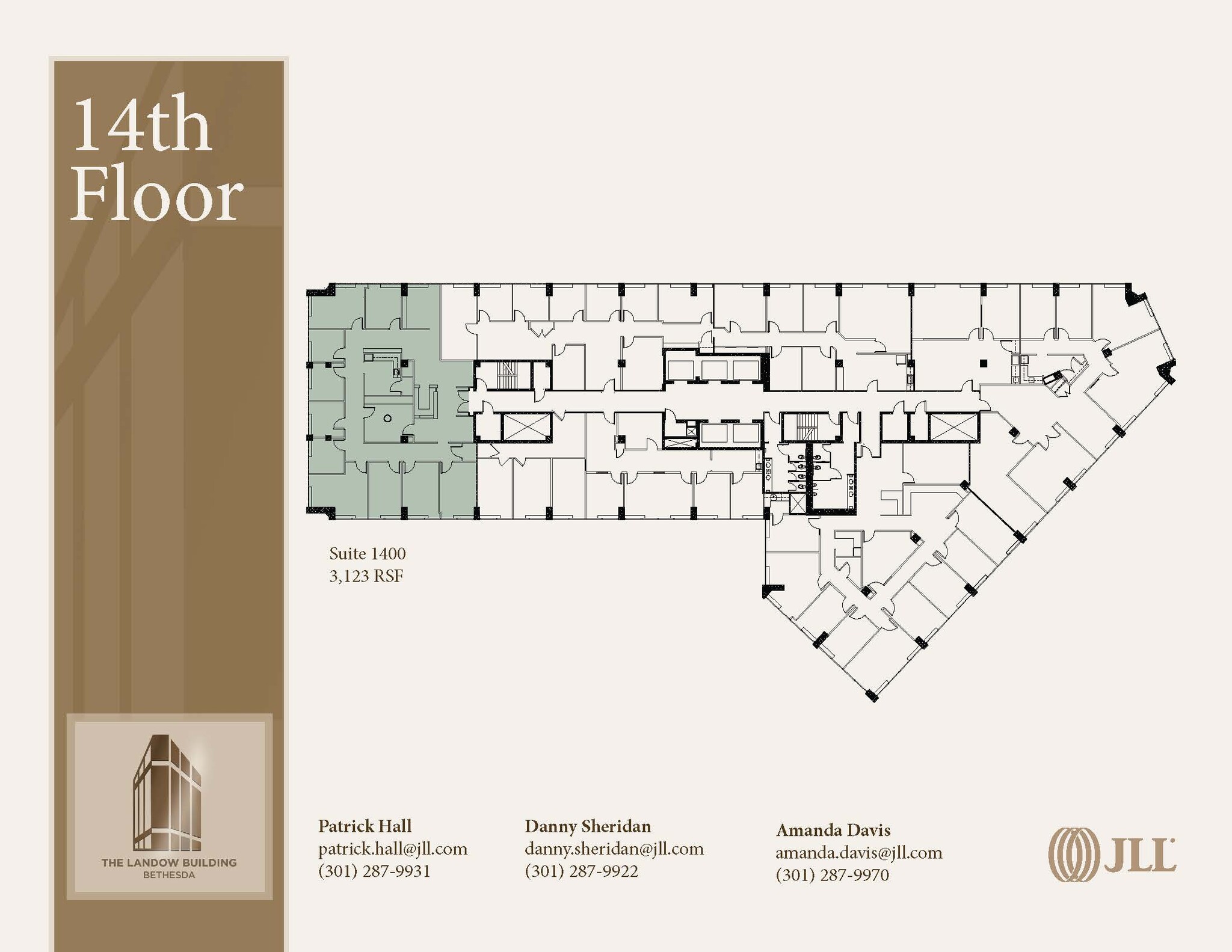 7910 Woodmont Ave, Bethesda, MD à louer Plan d’étage– Image 1 sur 1