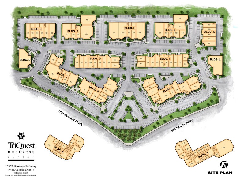 15375 Barranca Pky, Irvine, CA à louer - Plan de site – Image 2 sur 13