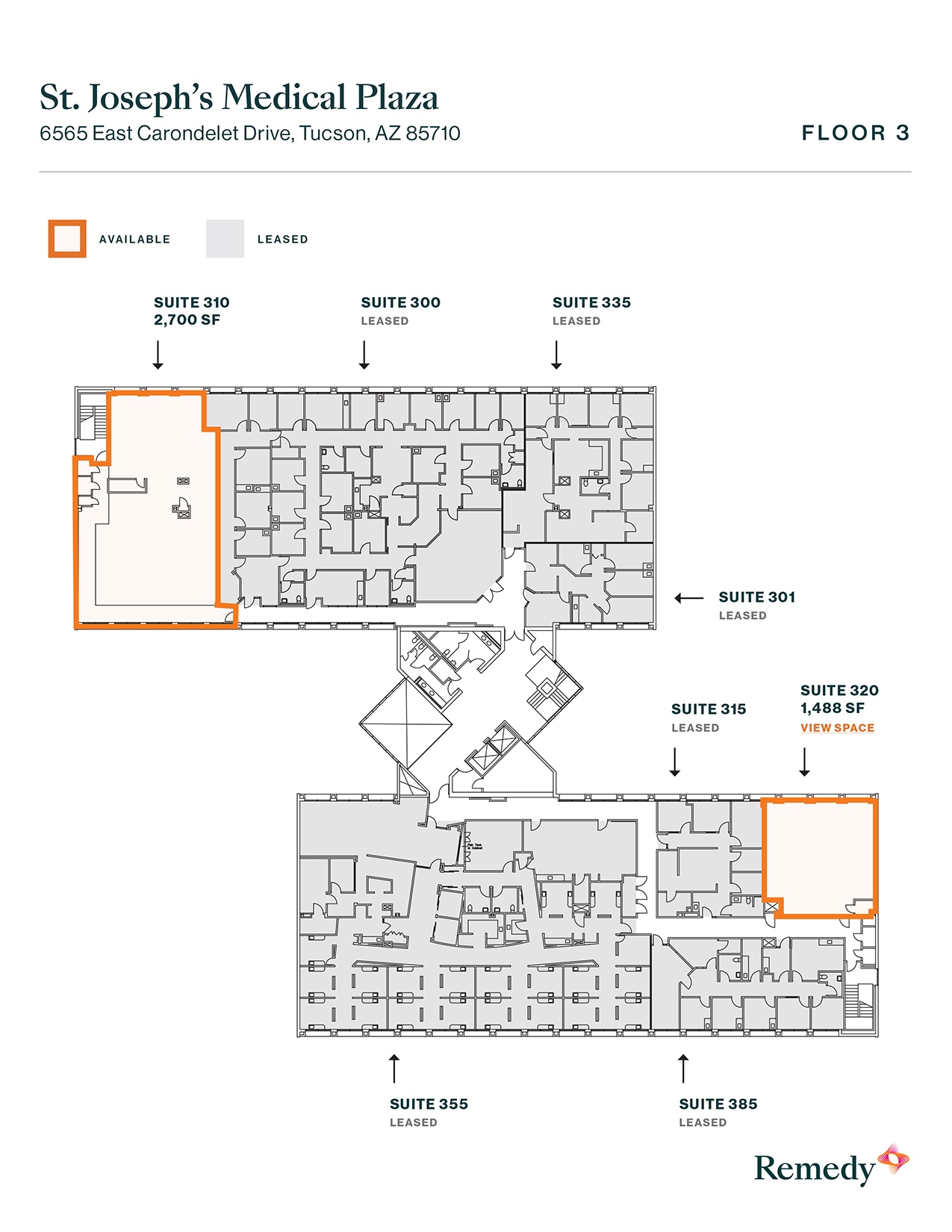 6565 E Carondelet Dr, Tucson, AZ à louer Plan d’étage– Image 1 sur 10