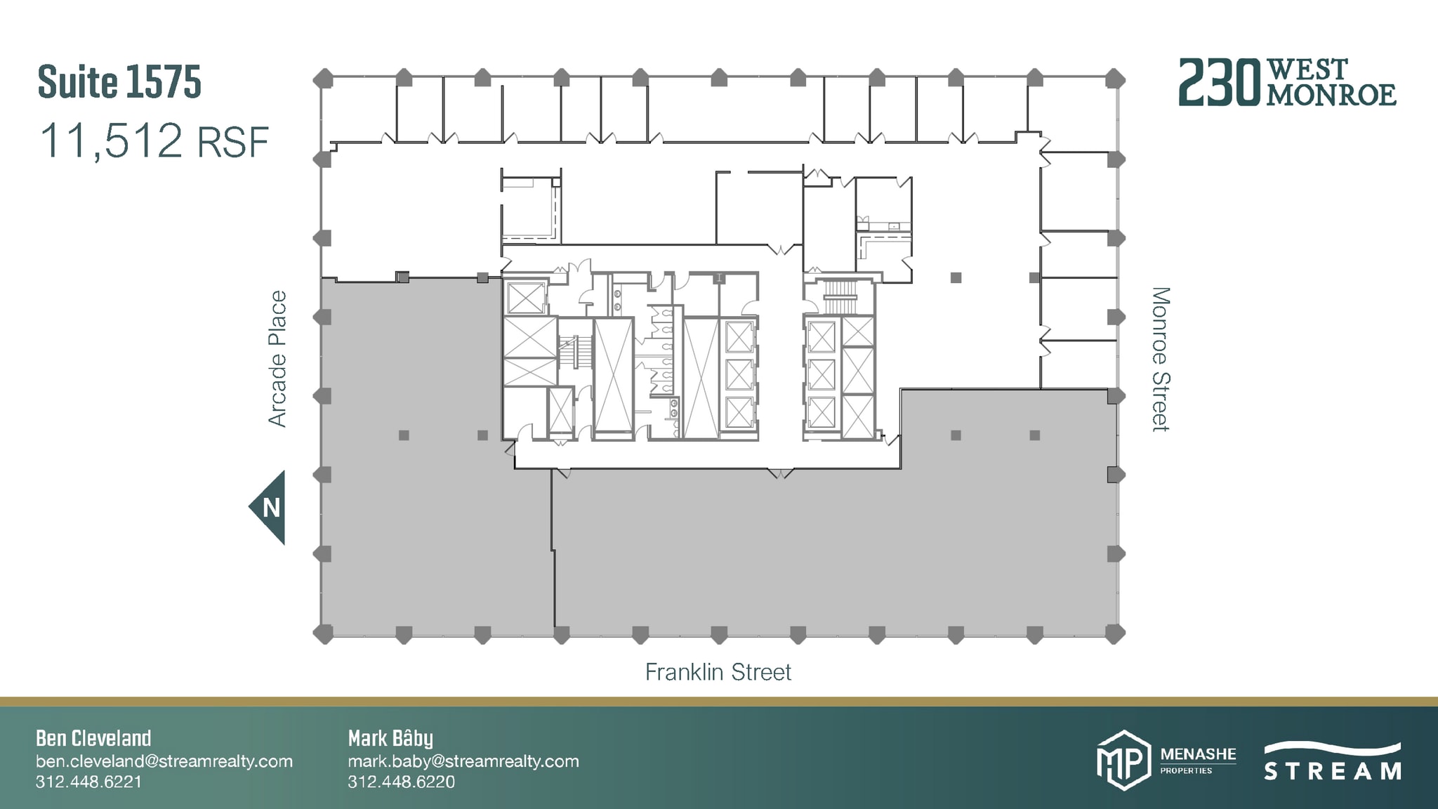 230 W Monroe St, Chicago, IL à louer Plan d’étage– Image 1 sur 1