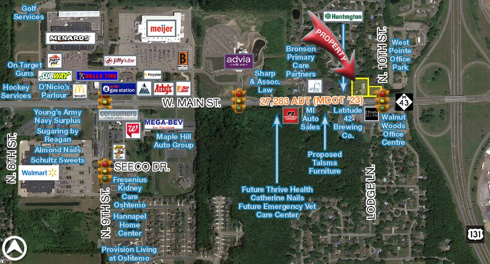 6024 & 6070 W. Main Street, Kalamazoo portefeuille de 2 biens à vendre sur LoopNet.fr - Photo de l’immeuble – Image 1 sur 1