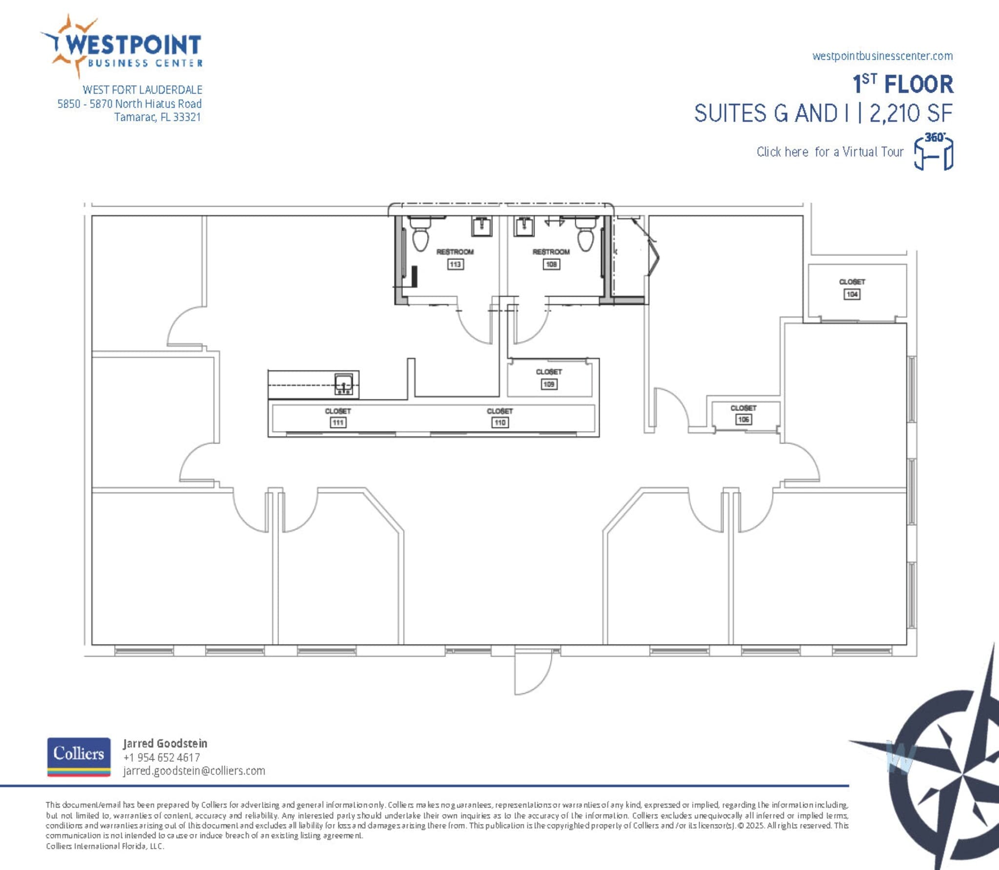 5870 N Hiatus Rd, Tamarac, FL à louer Plan d’étage– Image 1 sur 1