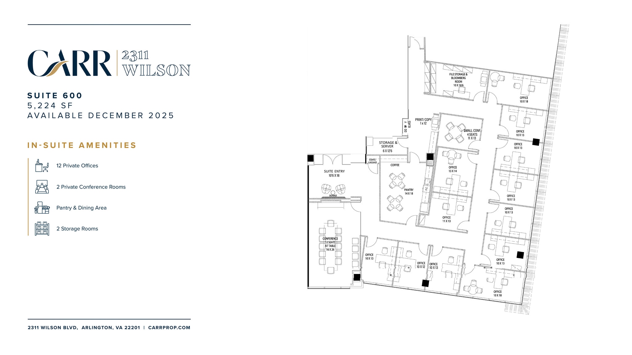 2311 Wilson Blvd, Arlington, VA à louer Plan d’étage– Image 1 sur 1