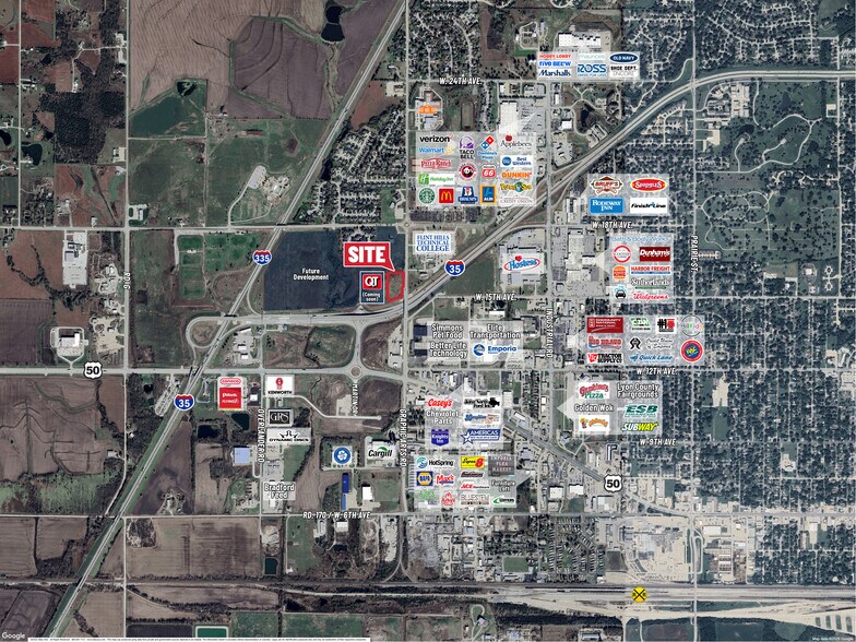 00000 Graphic Arts Rd, Emporia, KS à vendre - Aérien – Image 1 sur 3