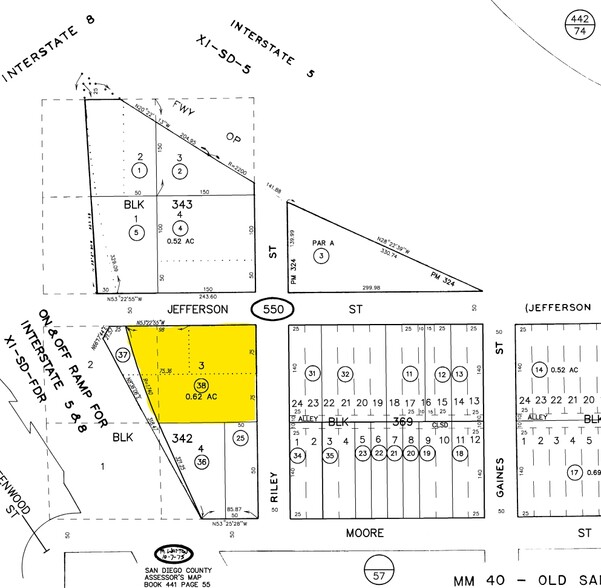 3603 Camino Del Rio W, San Diego, CA à louer - Plan cadastral – Image 2 sur 2