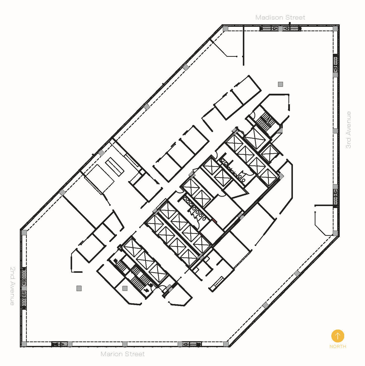 999 3rd Ave, Seattle, WA à louer Plan d’étage– Image 1 sur 5