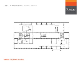 1800 Continental Blvd, Charlotte, NC à louer Plan d’étage– Image 1 sur 1
