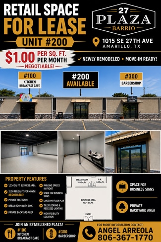 Plus de détails pour 1015 SE 27th Ave, Amarillo, TX - Local commercial à louer