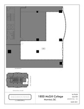 1800 Av McGill College, Montréal, QC à louer Plan de site– Image 1 sur 1