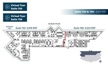 8880 Rio San Diego Dr, San Diego, CA à louer Plan d’étage– Image 2 sur 5