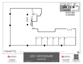 5251 Westheimer Rd, Houston, TX à louer Plan d’étage– Image 2 sur 2