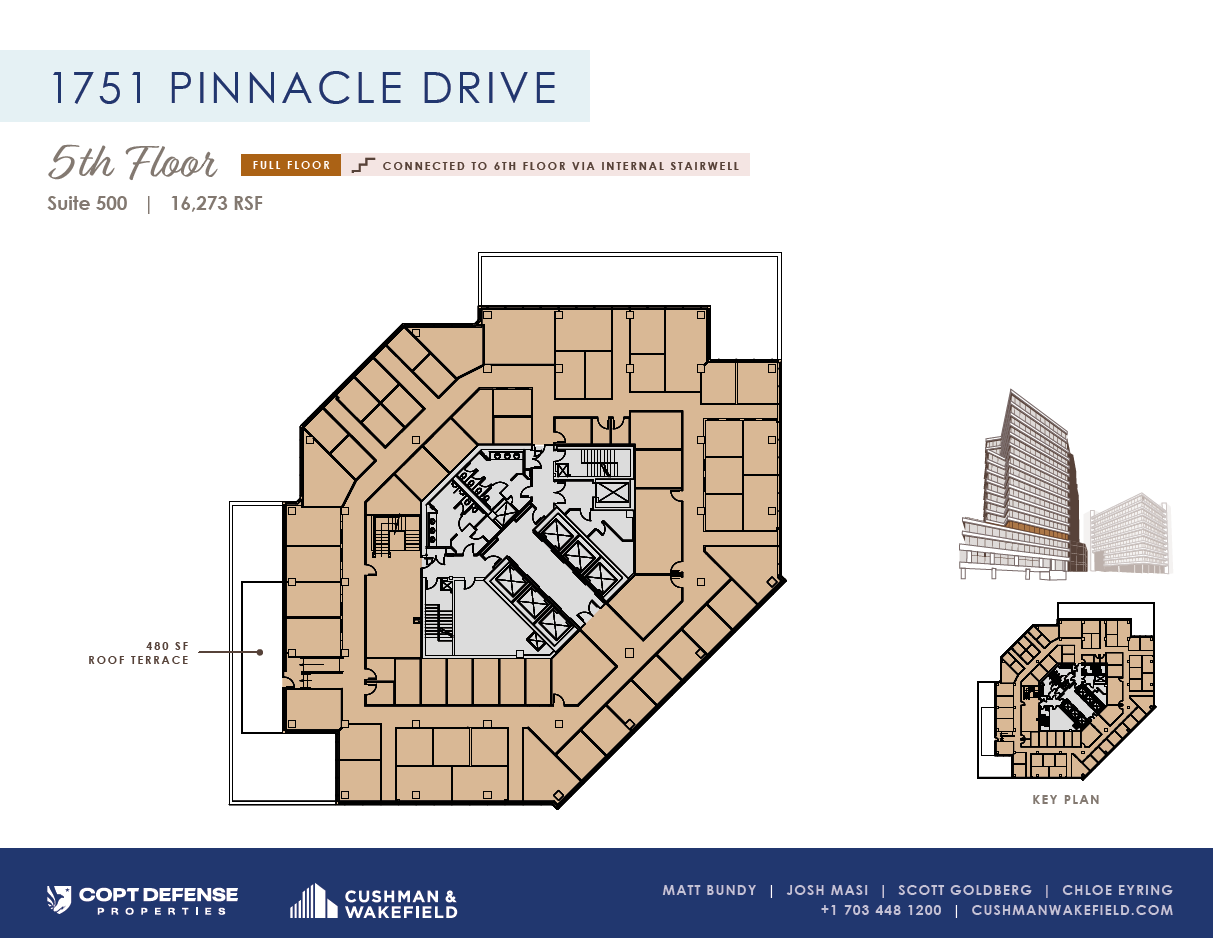 1751 Pinnacle Dr, McLean, VA à louer Plan d’étage– Image 1 sur 1