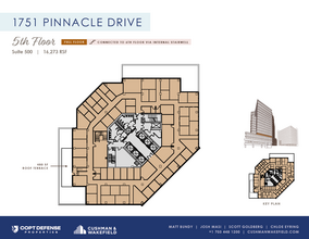 1751 Pinnacle Dr, McLean, VA à louer Plan d’étage– Image 1 sur 1