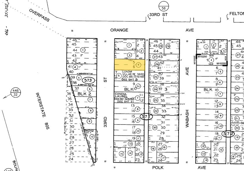 4171 33rd St, San Diego, CA à vendre - Plan cadastral – Image 3 sur 3