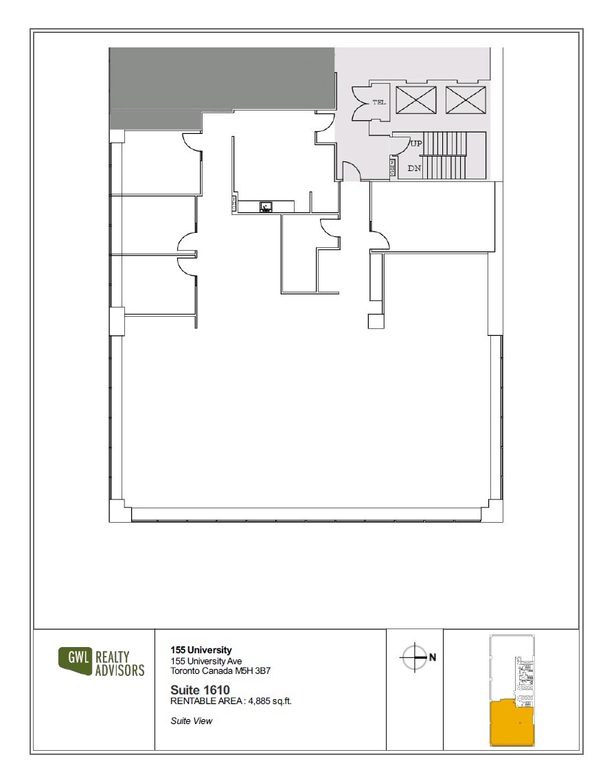 155 University Ave, Toronto, ON à louer Plan d’étage– Image 1 sur 1