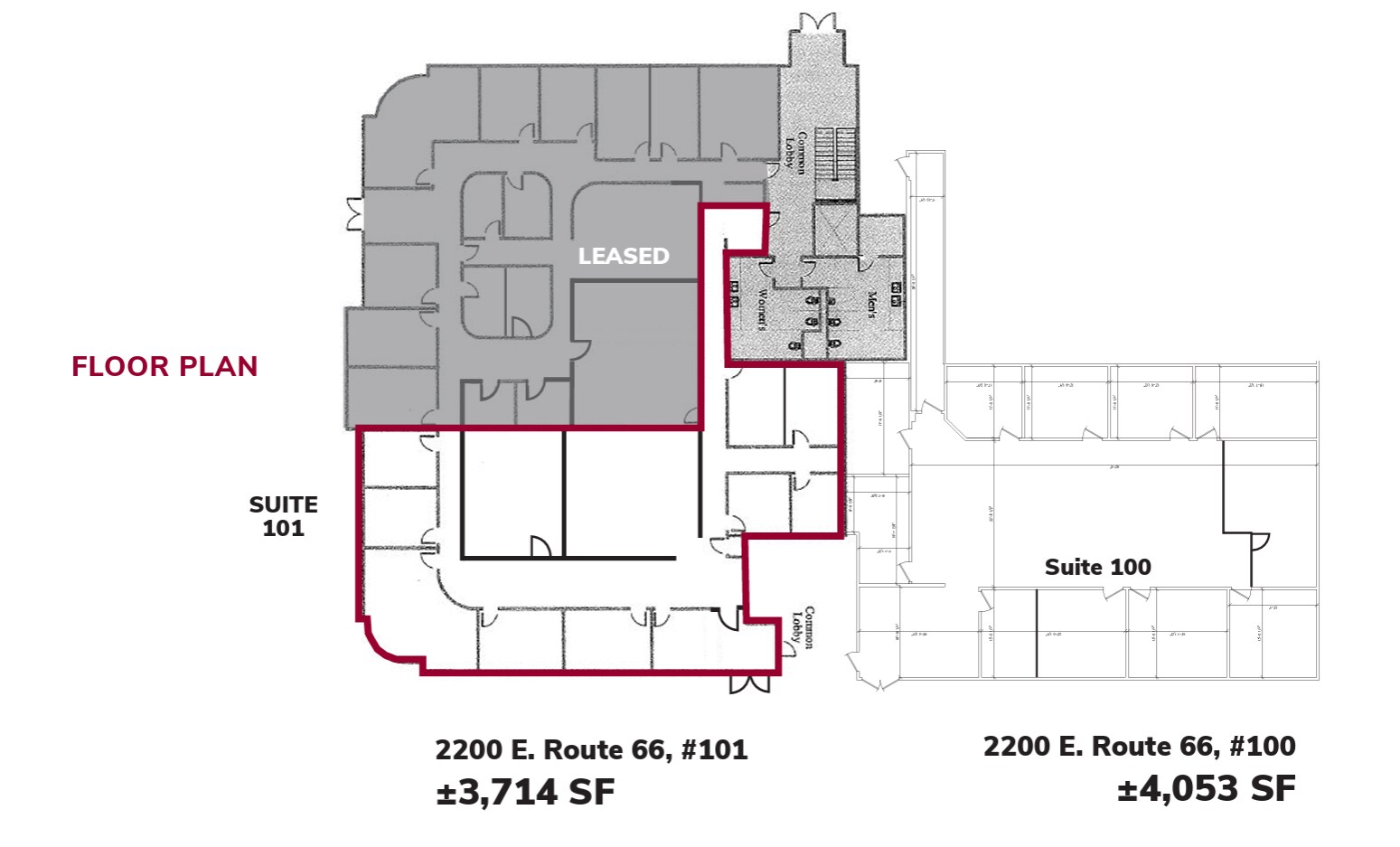 2200 E Route 66, Glendora, CA à louer Plan d’étage– Image 1 sur 1