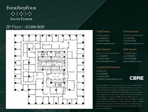 444 S Flower St, Los Angeles, CA à louer Plan d’étage– Image 1 sur 1