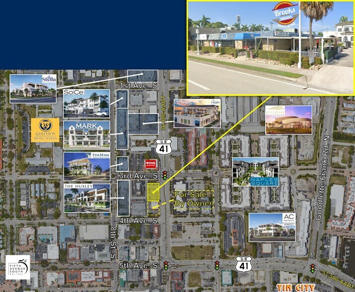 330-350 9th St S, Naples, FL à vendre - Aérien – Image 2 sur 8