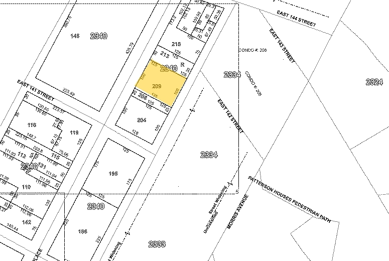 375 Rider Ave, Bronx, NY à vendre - Plan cadastral – Image 1 sur 2