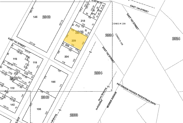 375 Rider Ave, Bronx, NY à vendre Plan cadastral– Image 1 sur 3