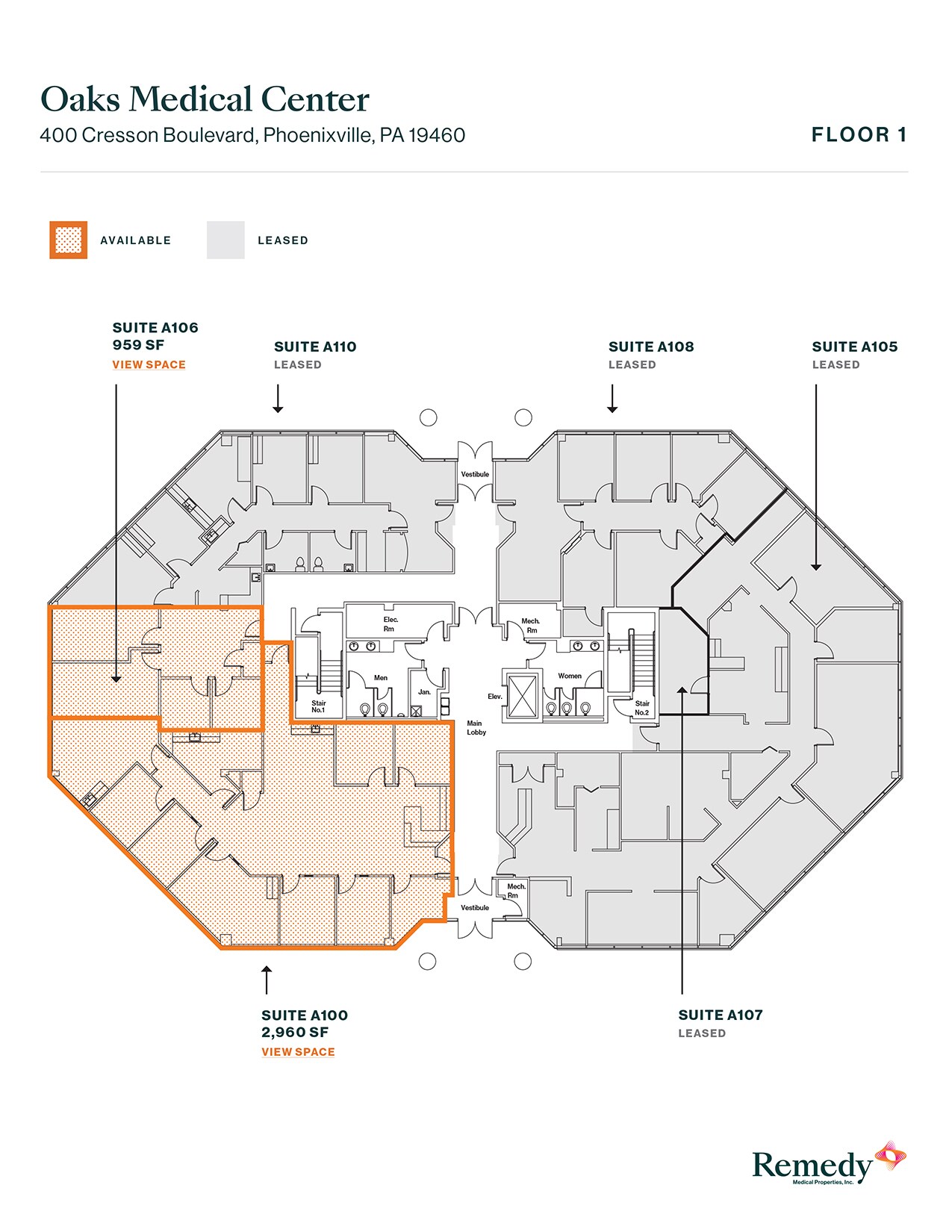 400 Cresson Blvd, Phoenixville, PA à louer Plan d’étage– Image 1 sur 5