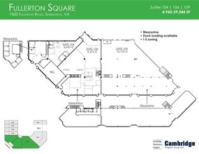 7420 Fullerton Rd, Springfield, VA à louer Plan d’étage– Image 1 sur 1