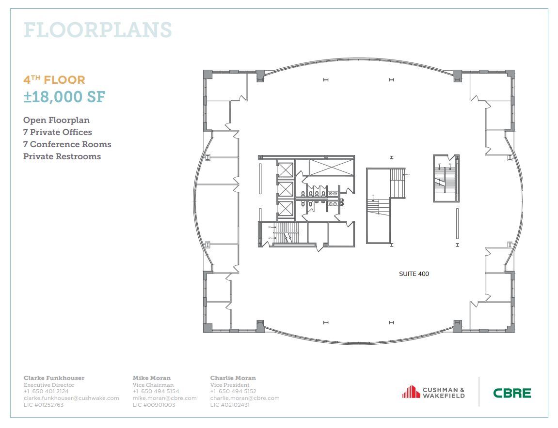 305 Walnut St, Redwood City, CA à louer Plan d’étage– Image 1 sur 1