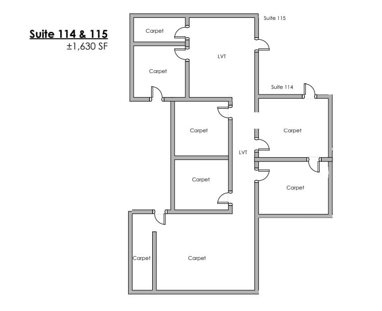 1819 S Dobson Rd, Mesa, AZ à louer Plan d’étage– Image 1 sur 1