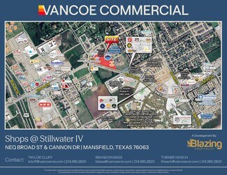 Plus de détails pour NEQ of Broad St & Cannon Dr, Mansfield, TX - Local commercial à louer