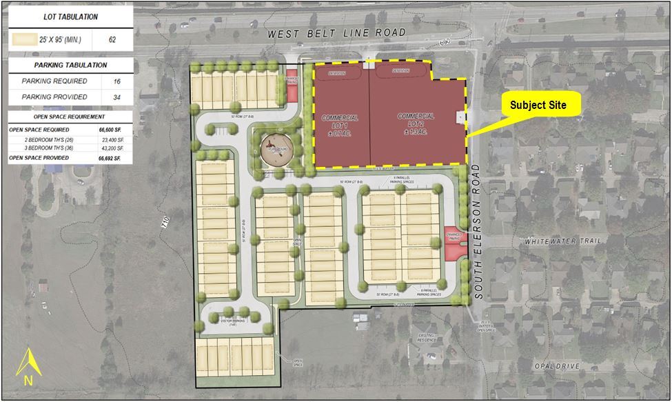 W Belt Line & Elerson Rd, DeSoto, TX à vendre - Plan de site – Image 3 sur 4
