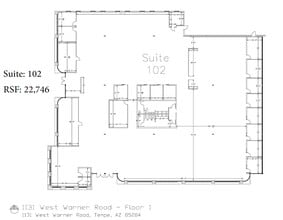 1121 W Warner Rd, Tempe, AZ à louer Plan d’étage– Image 1 sur 89