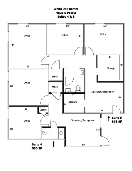4821-4825 S Peoria Ave, Tulsa, OK à louer - Photo de l’immeuble – Image 2 sur 7