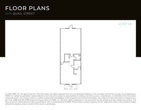 2000-2026 Quail St, Newport Beach, CA à louer Plan d’étage– Image 1 sur 1