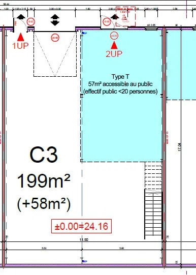 Local d'activités dans Cormelles-le-Royal à vendre - Plan d’étage – Image 2 sur 2
