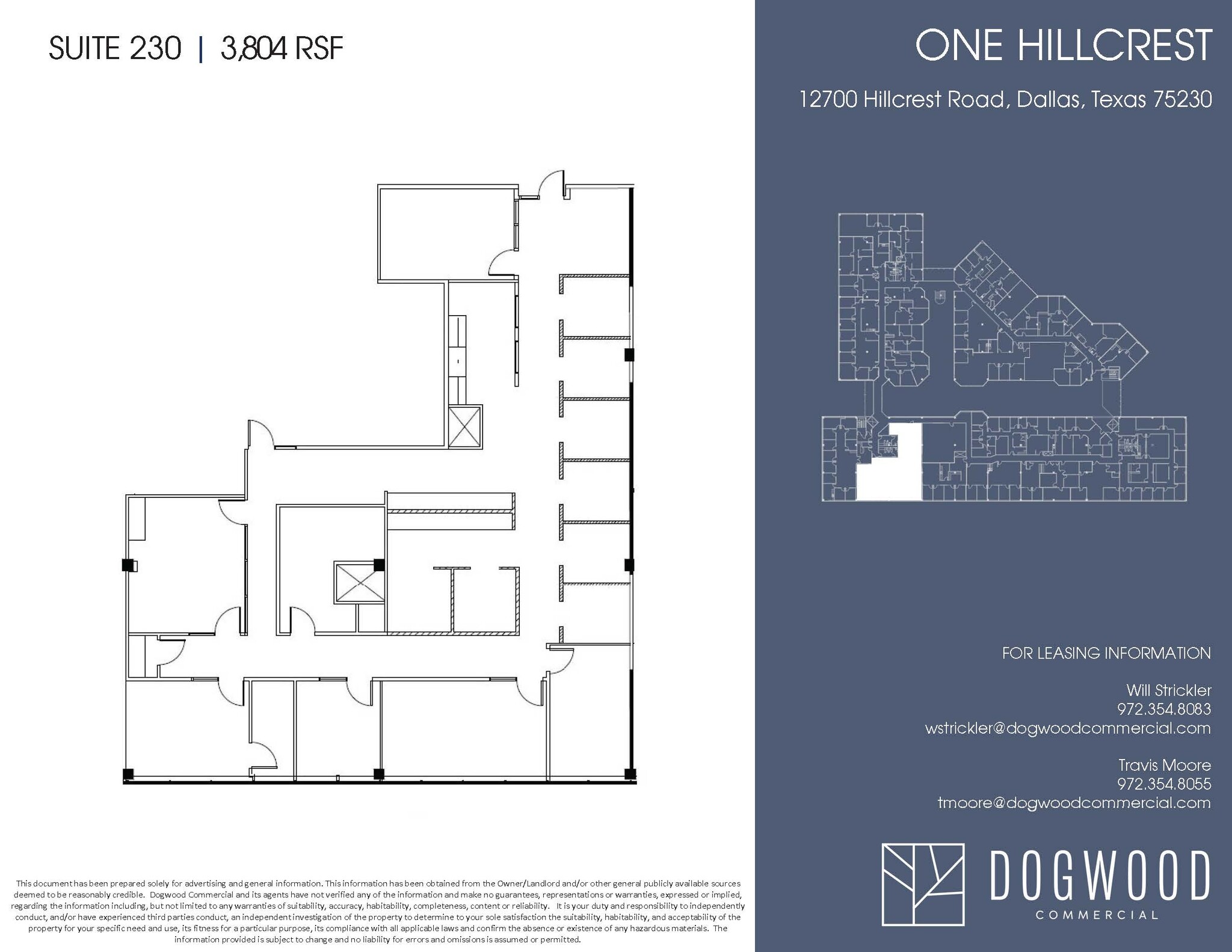 12700 Hillcrest Rd, Dallas, TX à louer Plan d’étage– Image 1 sur 1