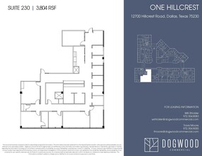 12700 Hillcrest Rd, Dallas, TX à louer Plan d’étage– Image 1 sur 1