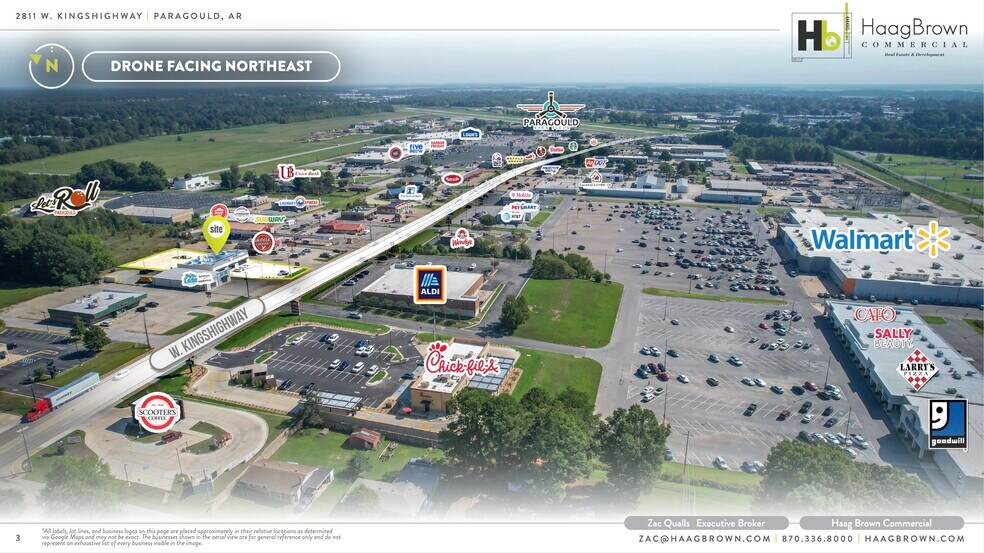 2811 W Kingshighway, Paragould, AR à louer - Aérien – Image 2 sur 3