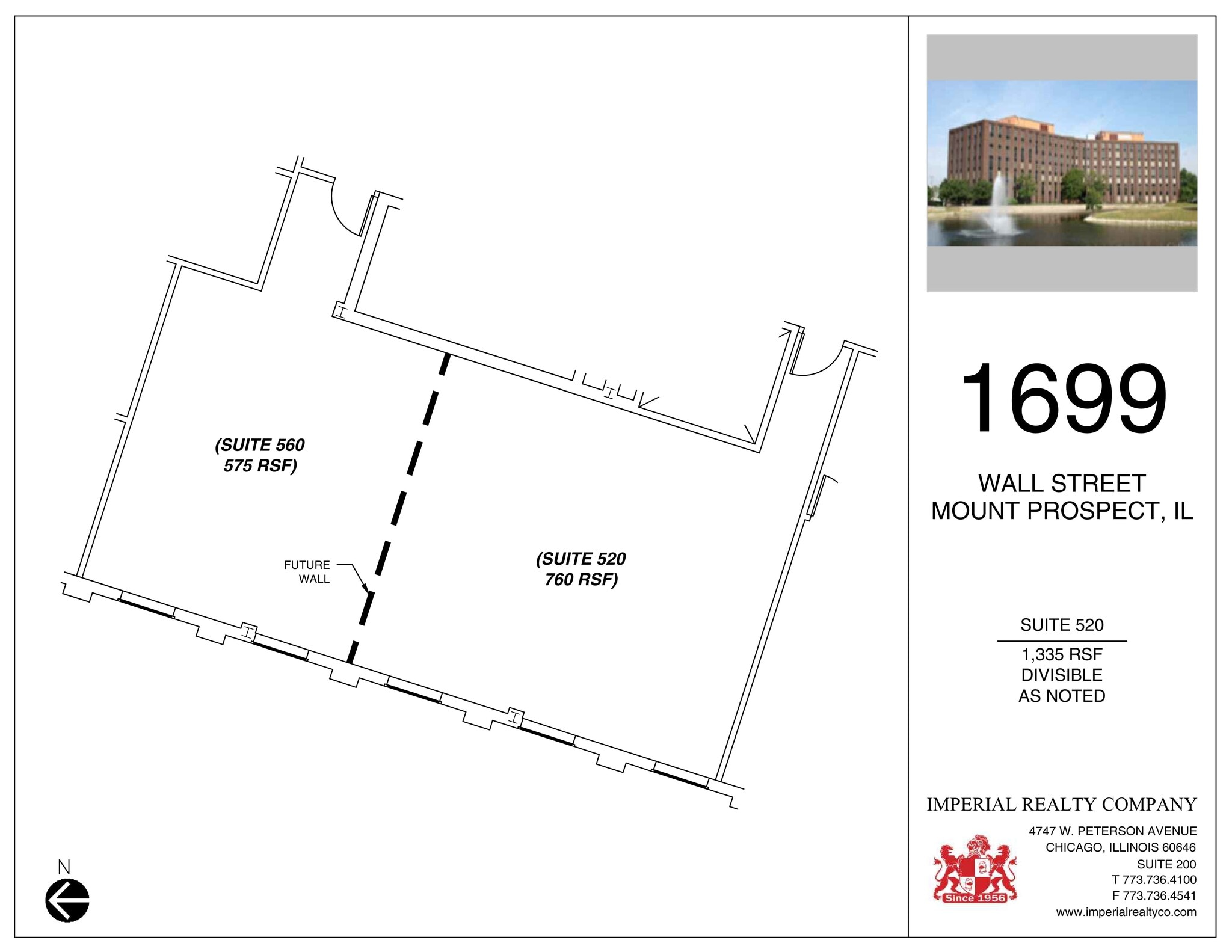 1699 Wall St, Mount Prospect, IL à louer Plan de site– Image 1 sur 1