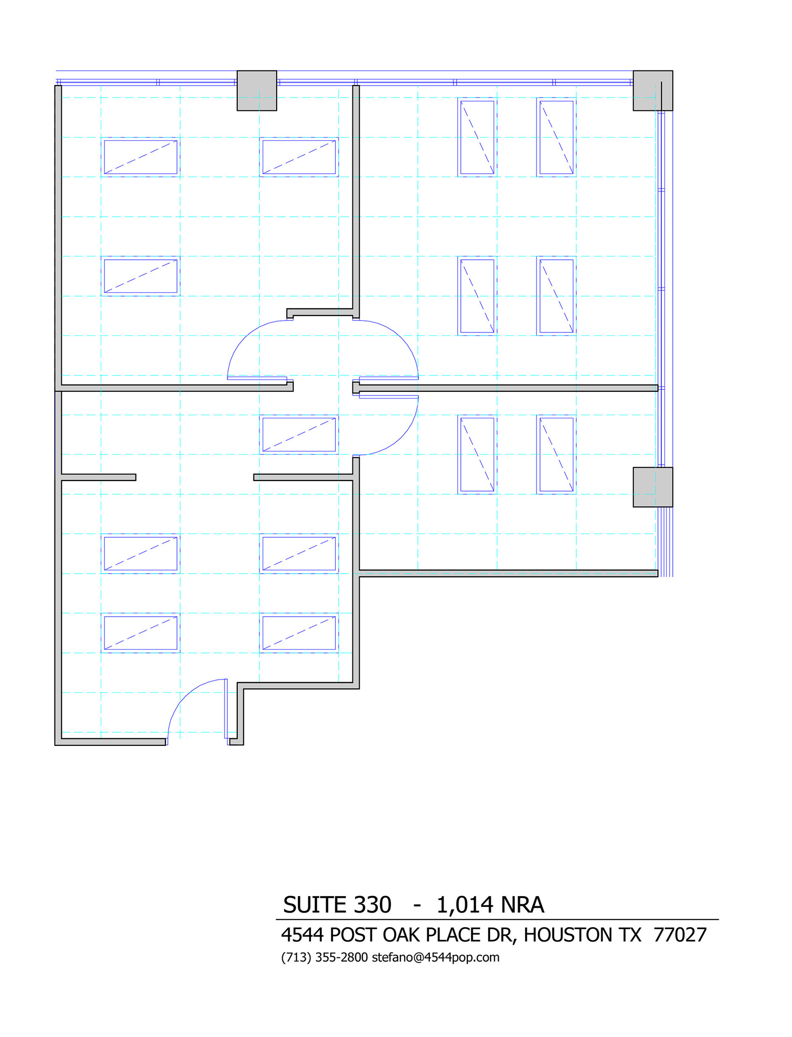 4544 Post Oak Pl, Houston, TX à louer Plan d’étage– Image 1 sur 1