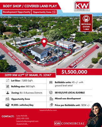 Plus de détails pour 3099 NW 62nd St, Miami, FL - Local commercial à vendre